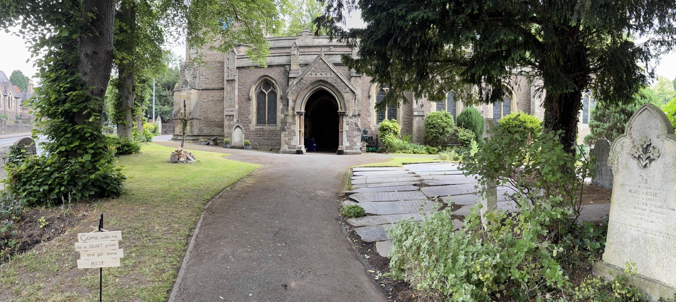 Great job by the garden team uncovering and cleaning the old gravestones